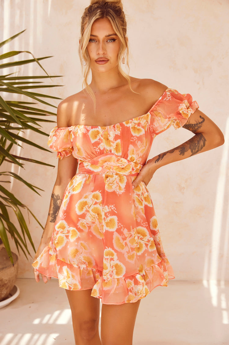 Tropic Like It's Hot Dress - Orange