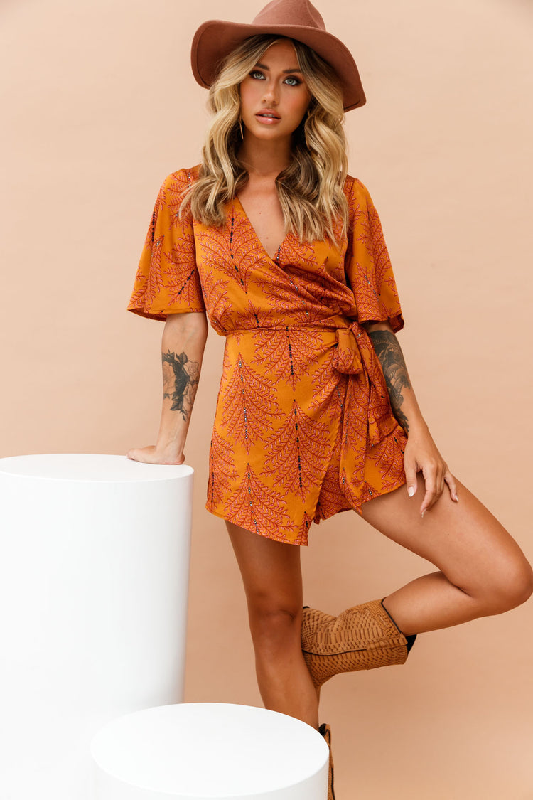 Vixen Playsuit - Mustard