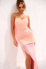 Find Myself Midi Dress - Neon Pink