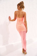 Find Myself Midi Dress - Neon Pink