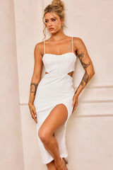 Beth Midi Dress - White