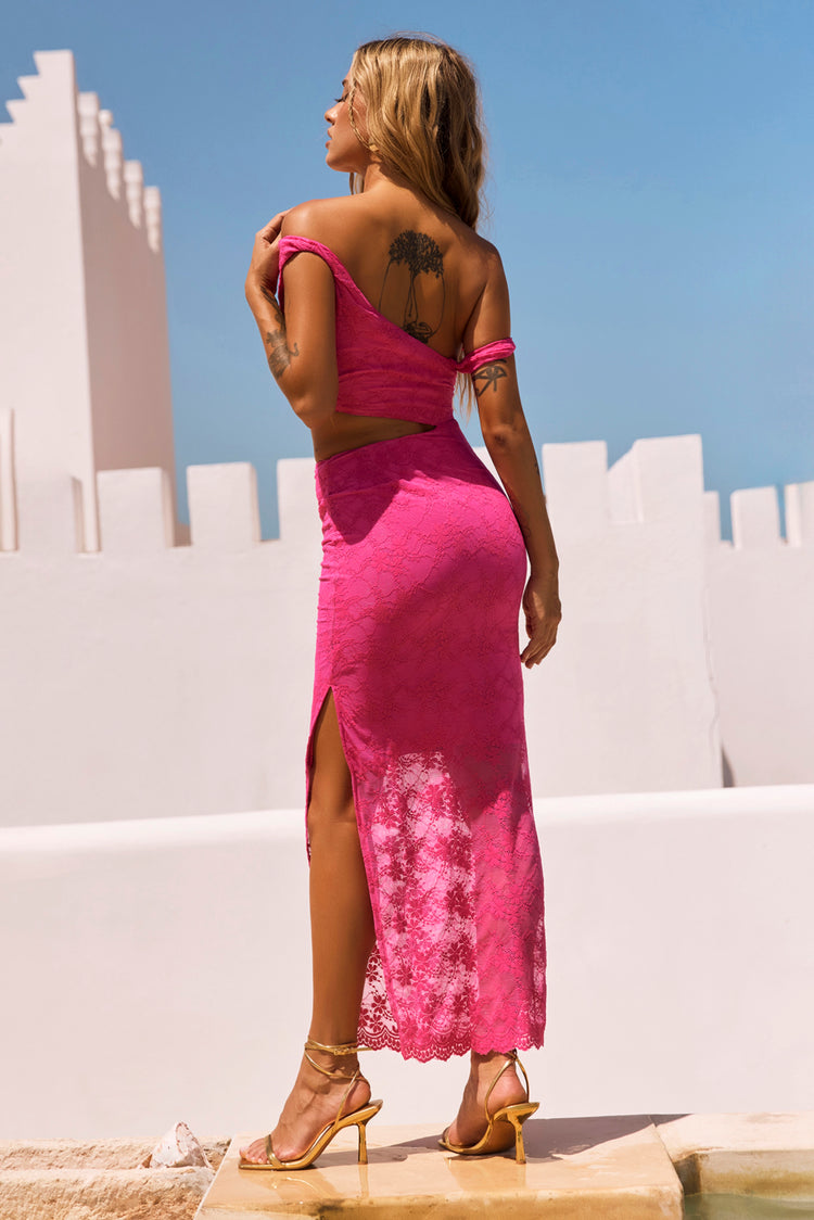 Moon Child Maxi Dress - Fuchsia | Sage and Paige AUS.