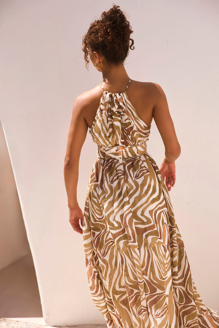 Lorena Maxi Dress - Olive | Sage and Paige AUS.