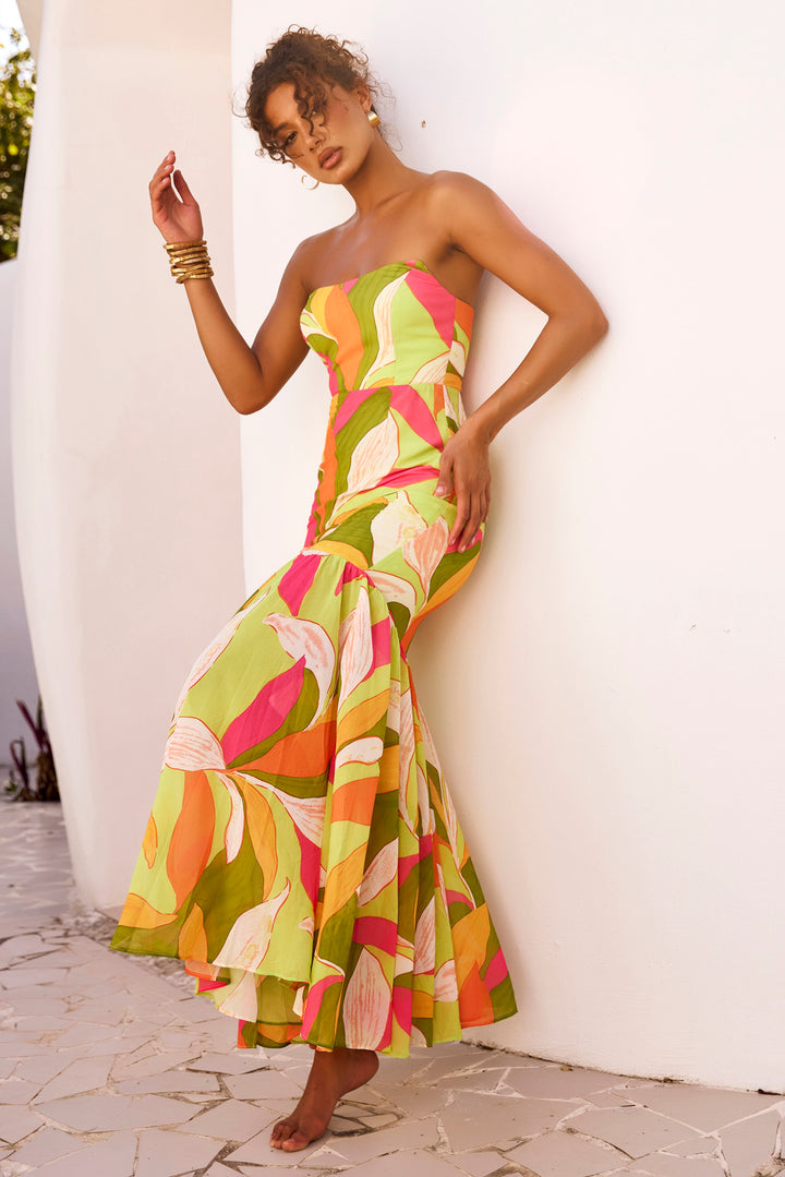 All For Her Maxi Dress - Green Multi