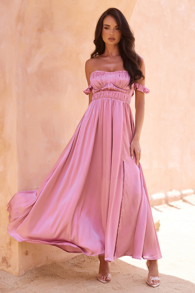 Best Night Maxi Dress - Dusty Pink | Sage and Paige AUS.