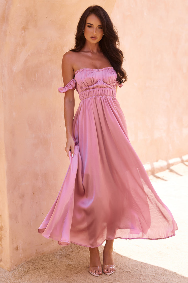Best Night Maxi Dress - Dusty Pink | Sage and Paige AUS.