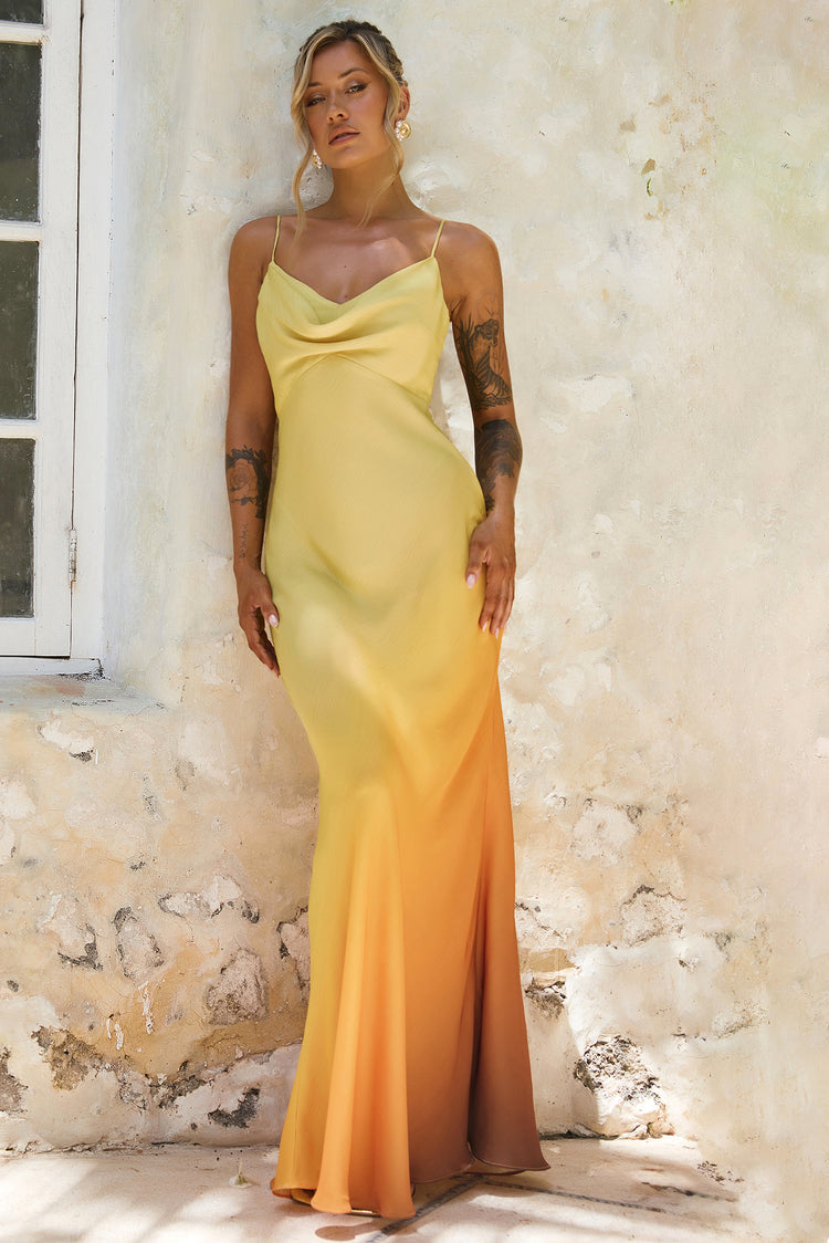 Hutch The Ridge Maxi Dress - Sunset Multi | Sage and Paige AUS.