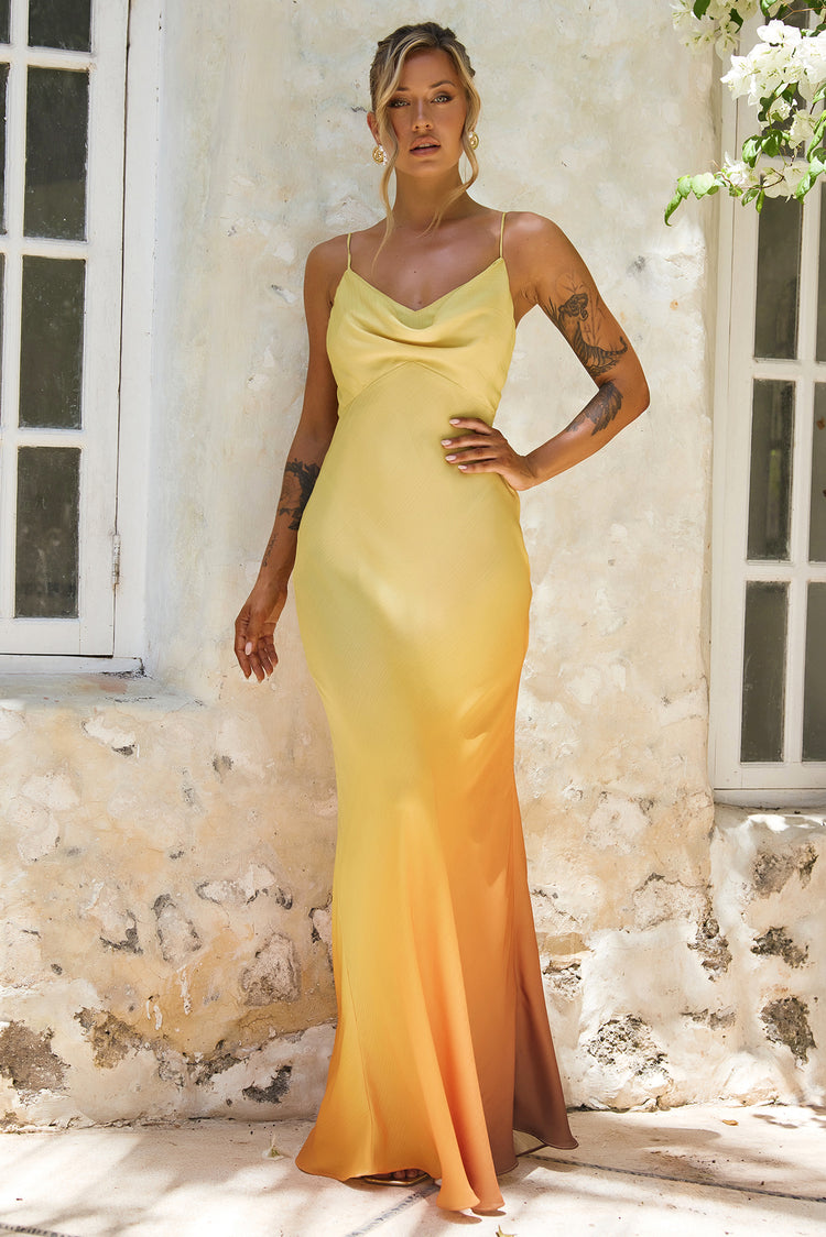 Hutch The Ridge Maxi Dress - Sunset Multi | Sage and Paige AUS.