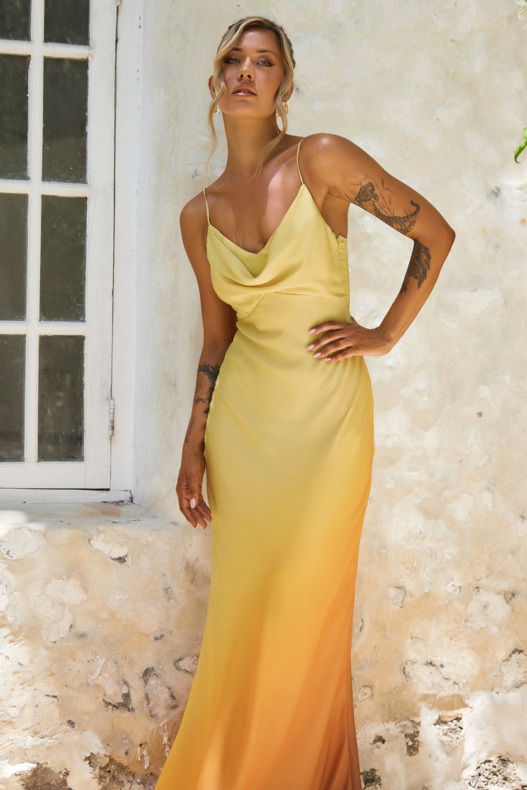 Hutch The Ridge Maxi Dress - Sunset Multi | Sage and Paige AUS.