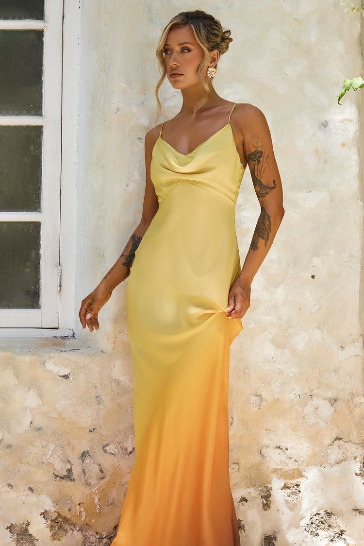 Hutch The Ridge Maxi Dress - Sunset Multi | Sage and Paige AUS.