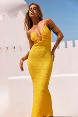 Sweet Talk Midi Dress - Yellow