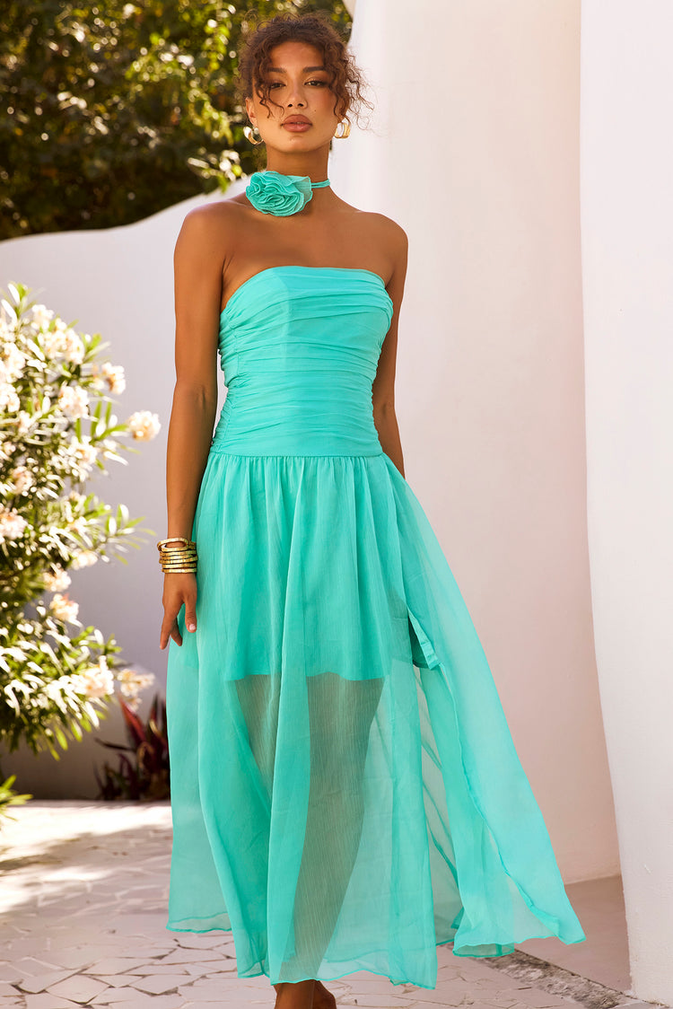 The Briana Maxi Dress - Sea Green