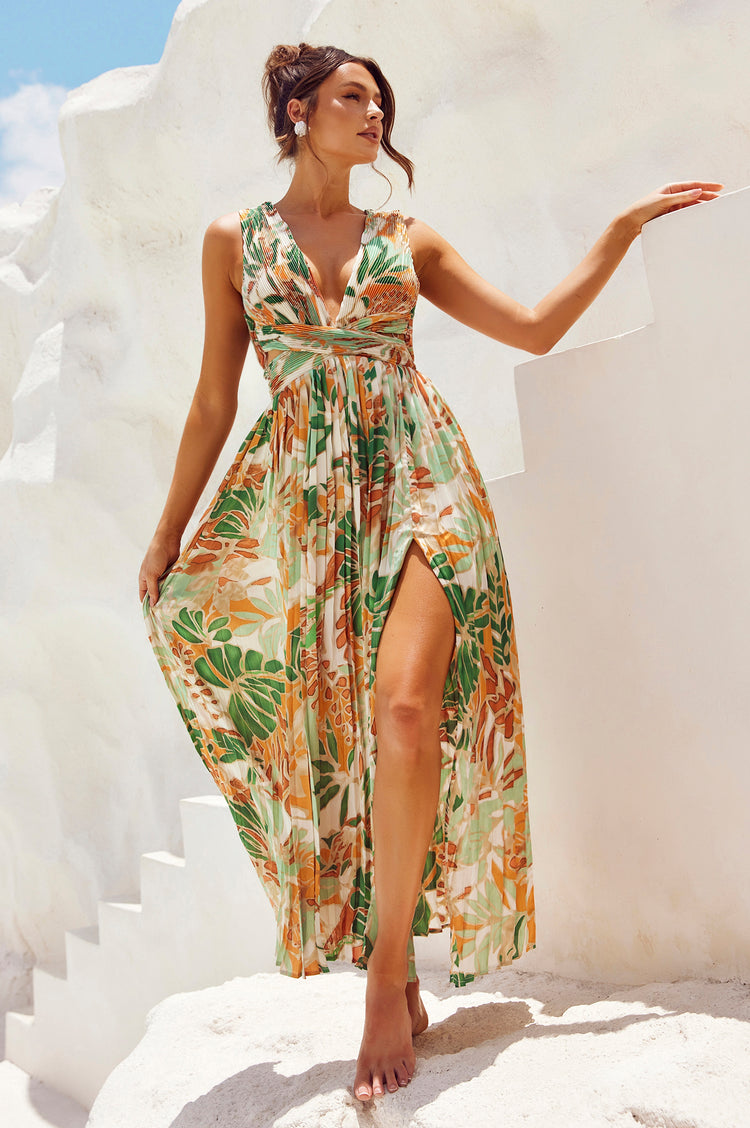 Love Language Maxi Dress - Green | Sage and Paige AUS.