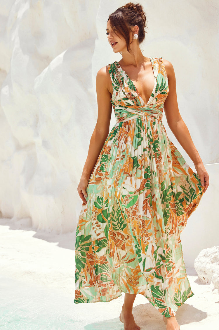 Love Language Maxi Dress - Green | Sage and Paige AUS.