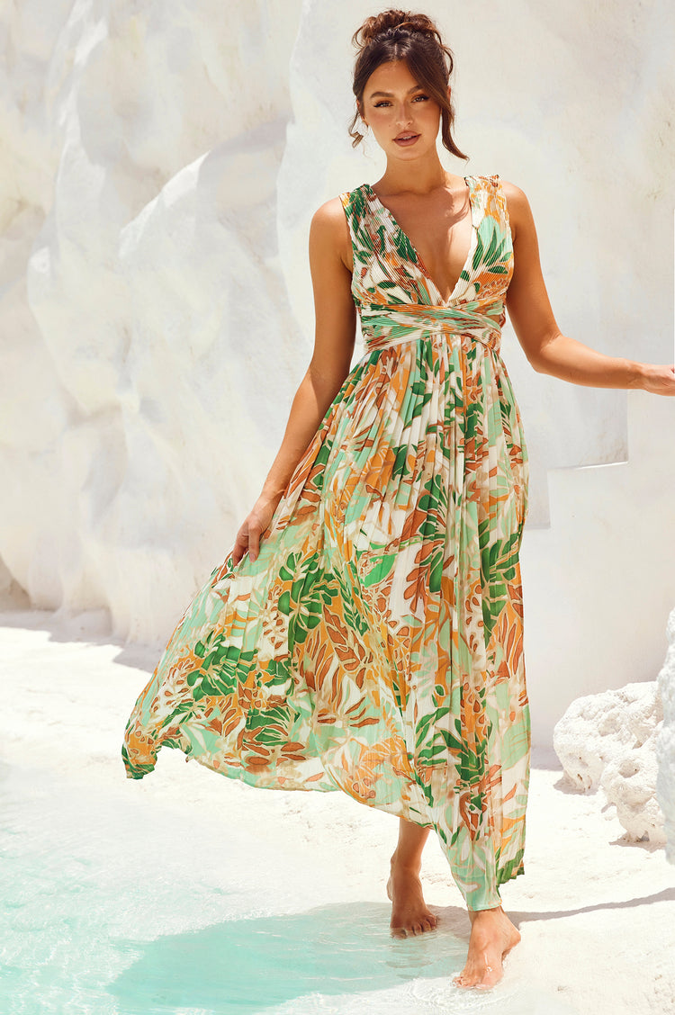 Love Language Maxi Dress - Green | Sage and Paige AUS.