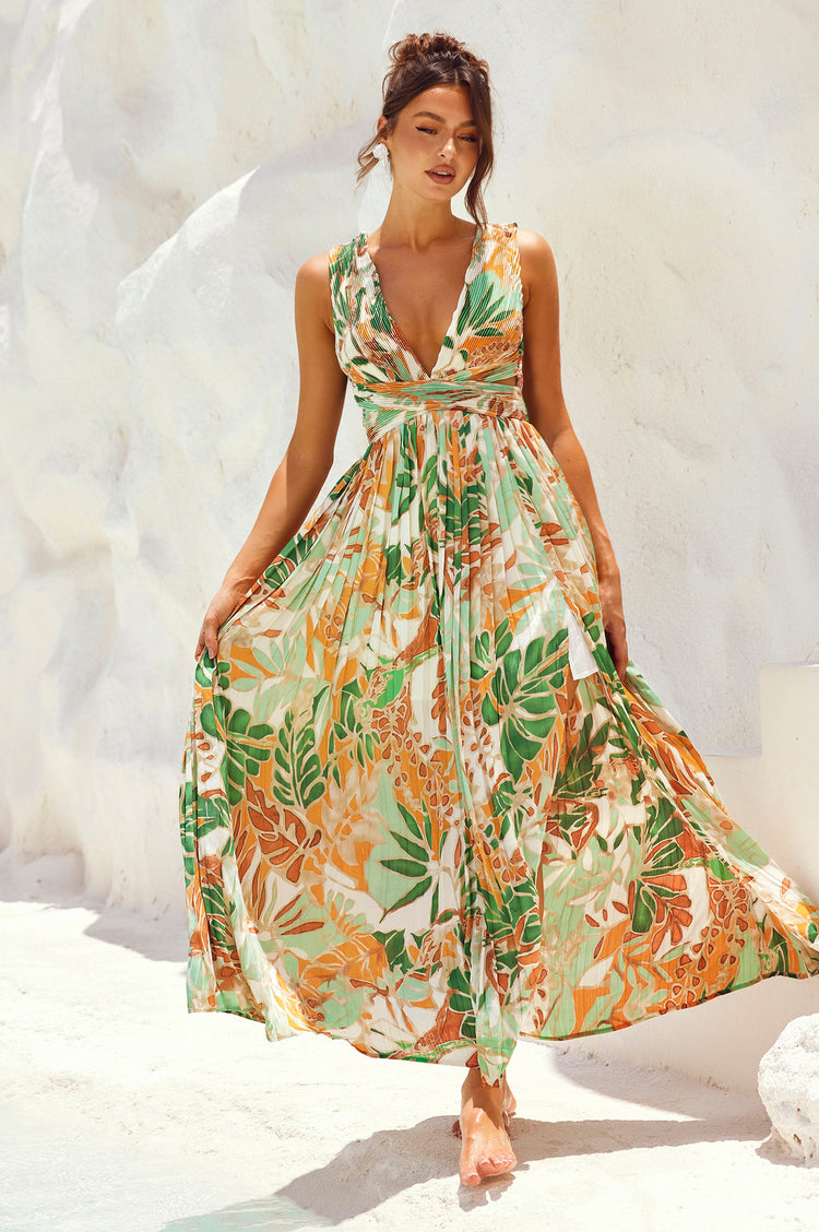 Love Language Maxi Dress - Green | Sage and Paige AUS.