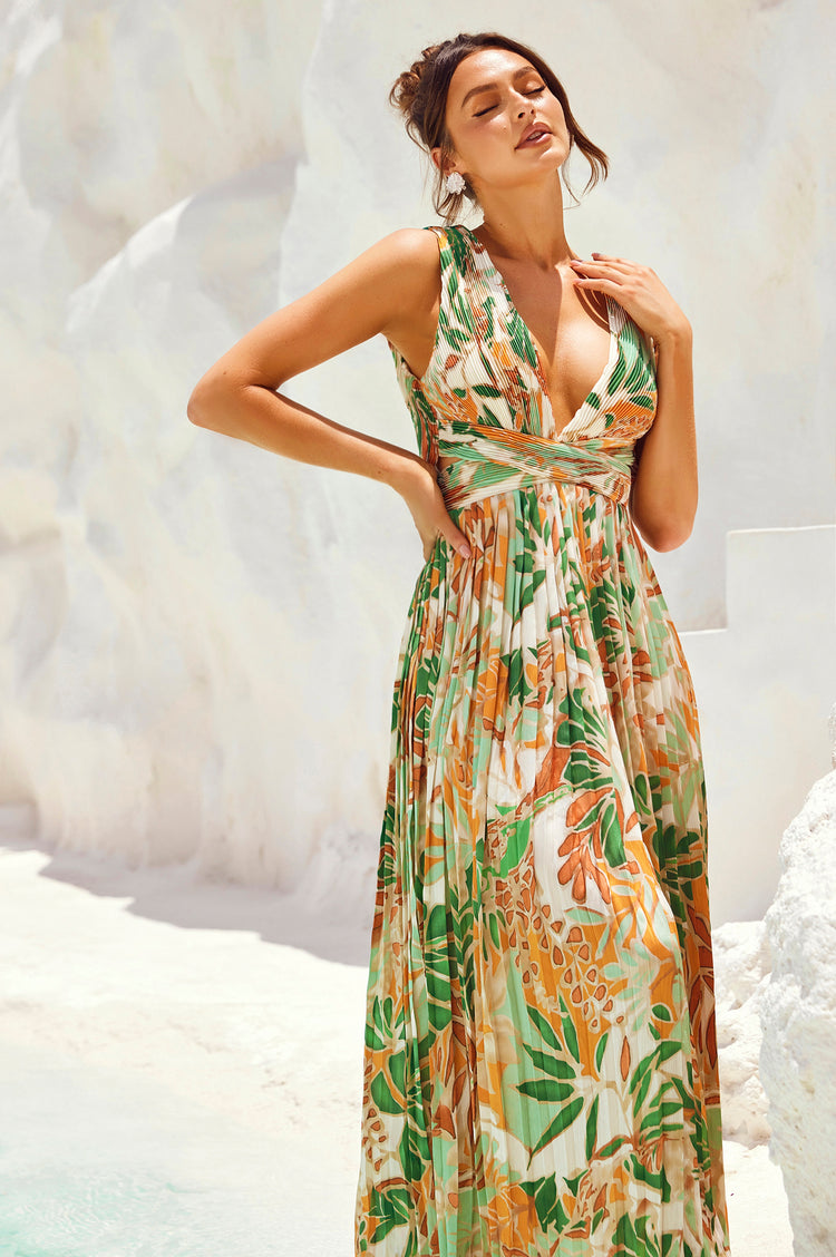 Love Language Maxi Dress - Green | Sage and Paige AUS.