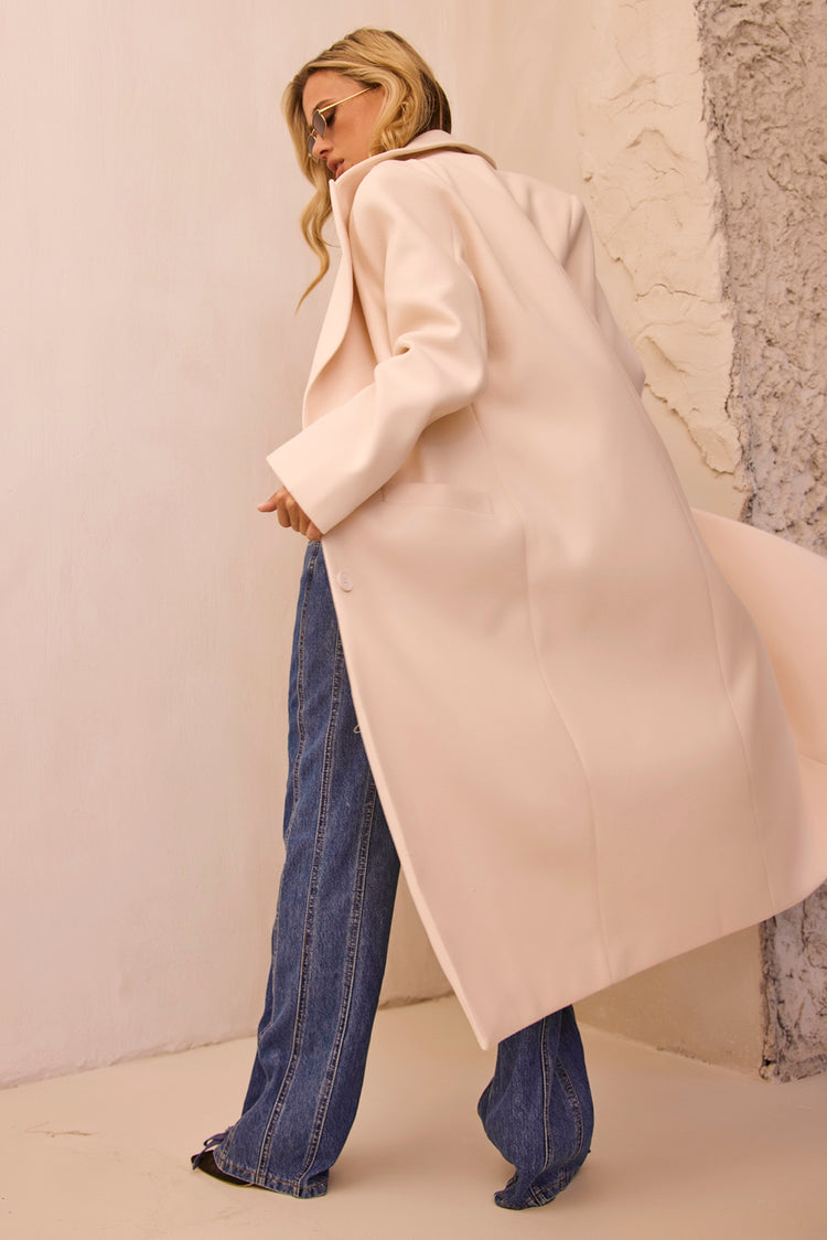 Opal Swing Coat - Cream