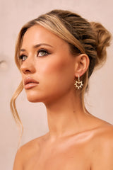Crystal Cove Earrings - Gold