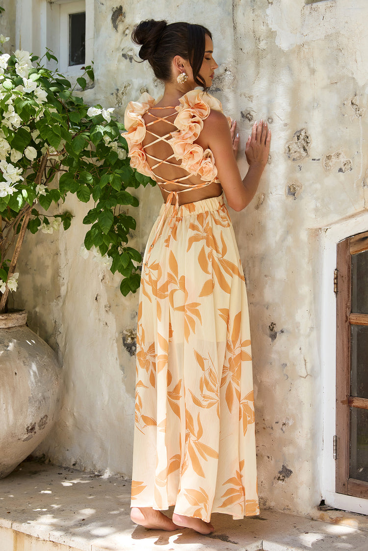 Ethereal Blossom Maxi Dress - Yellow Multi | Sage and Paige AUS.