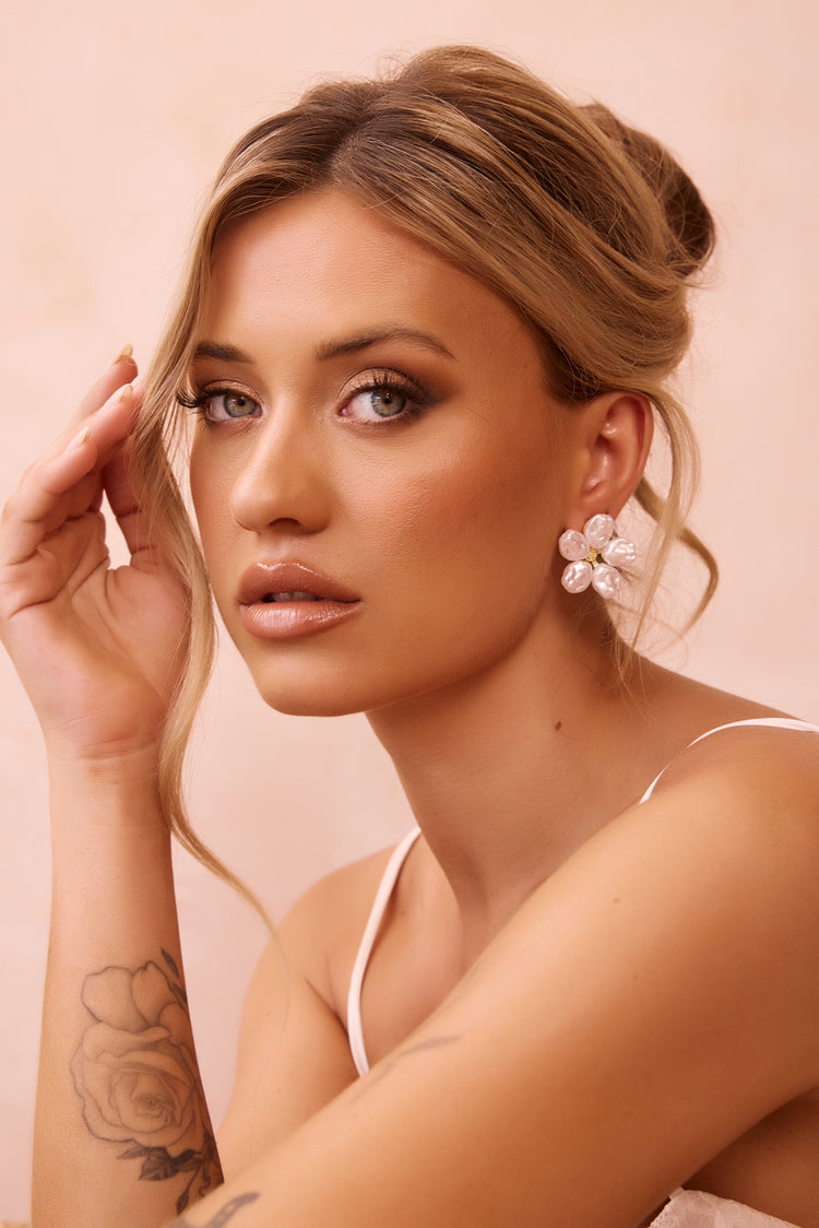 Friendship Swag Earrings - White | Sage and Paige AUS.