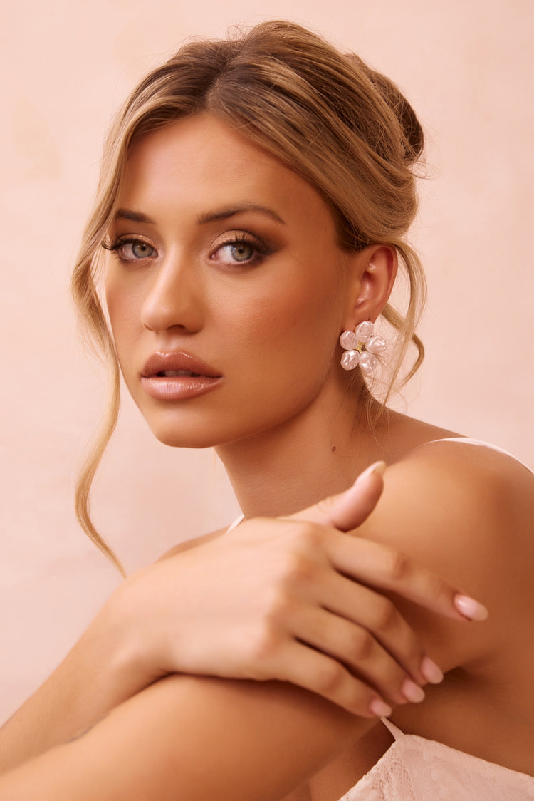 Friendship Swag Earrings - White | Sage and Paige AUS.