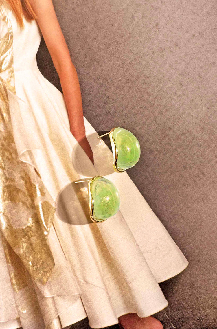 Jade Mist Earrings - Green