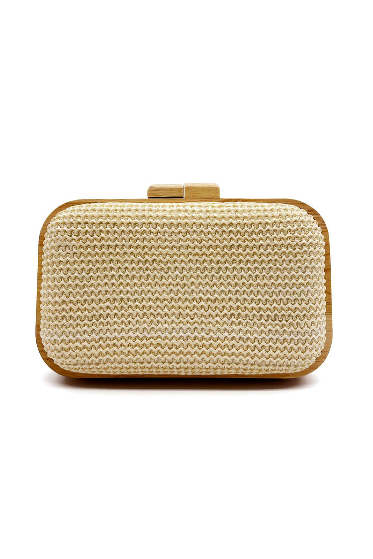 The Staycation Clutch Bag - Light Beige