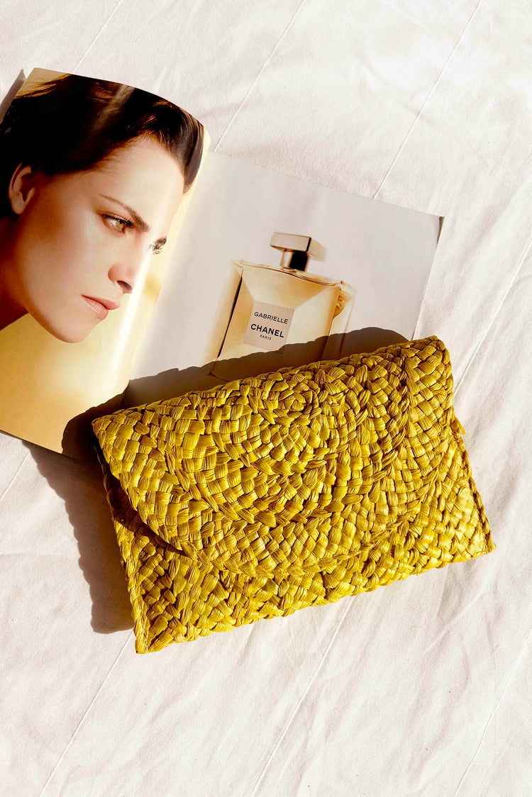 Bali Golden Clutch Bag - Yellow