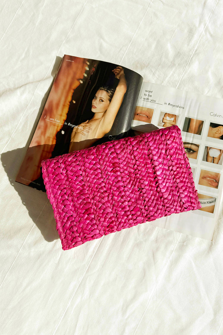 Stay Closer Clutch Bag - Hot Pink