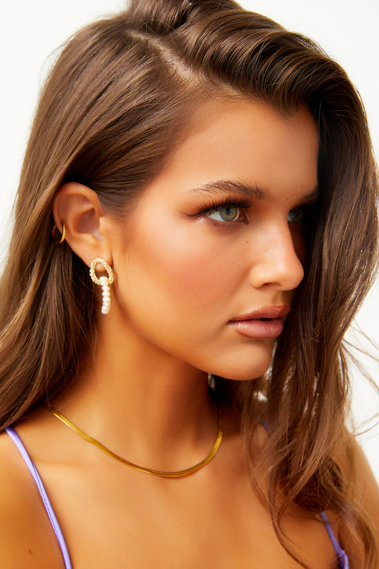 More Glam Earrings - White Gold | Sage and Paige AUS.