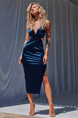 Higher Purpose Midi Dress - Navy