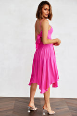 So Fine Midi Dress - Hot Pink