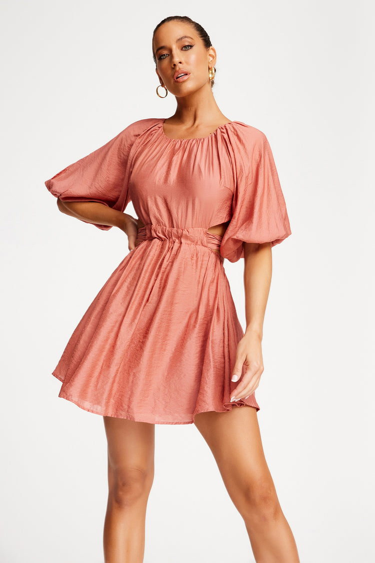 Waiting On You Mini Dress - Rose | Sage and Paige AUS.