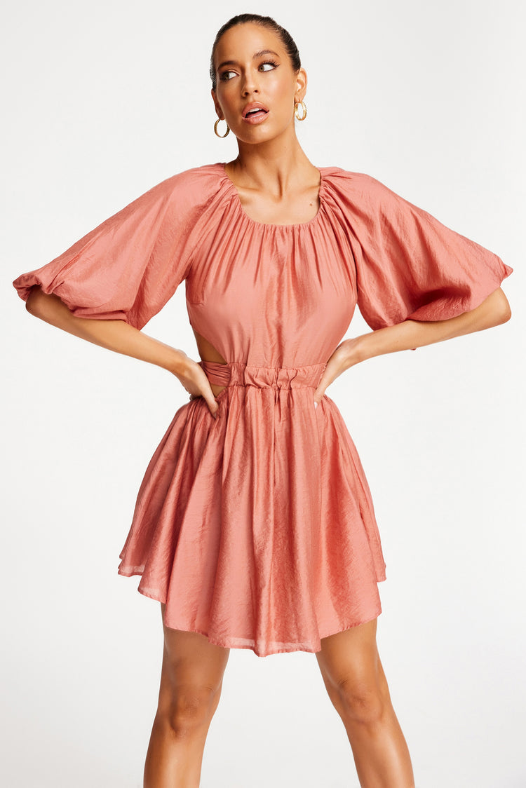 Waiting On You Mini Dress - Rose | Sage and Paige AUS.