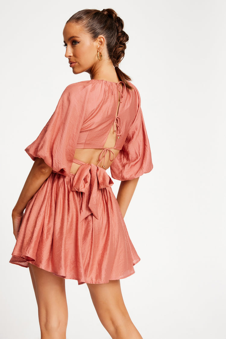 Waiting On You Mini Dress - Rose | Sage and Paige AUS.