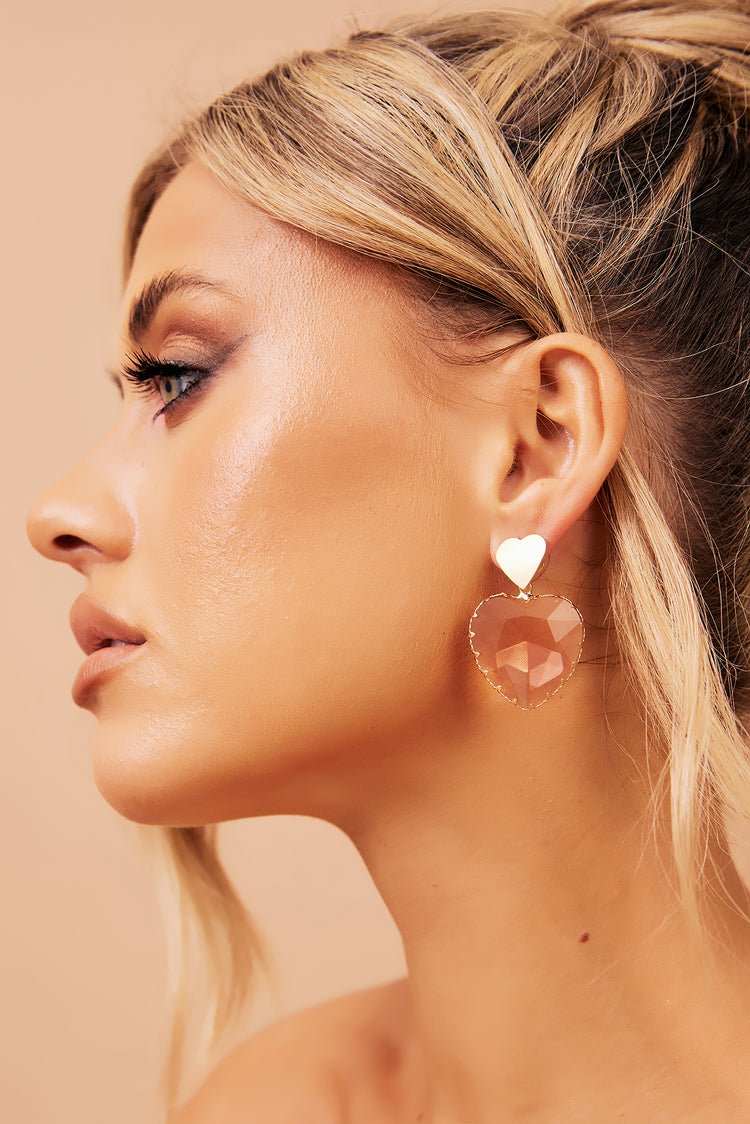 Disco Sole Earrings - Rose Gold