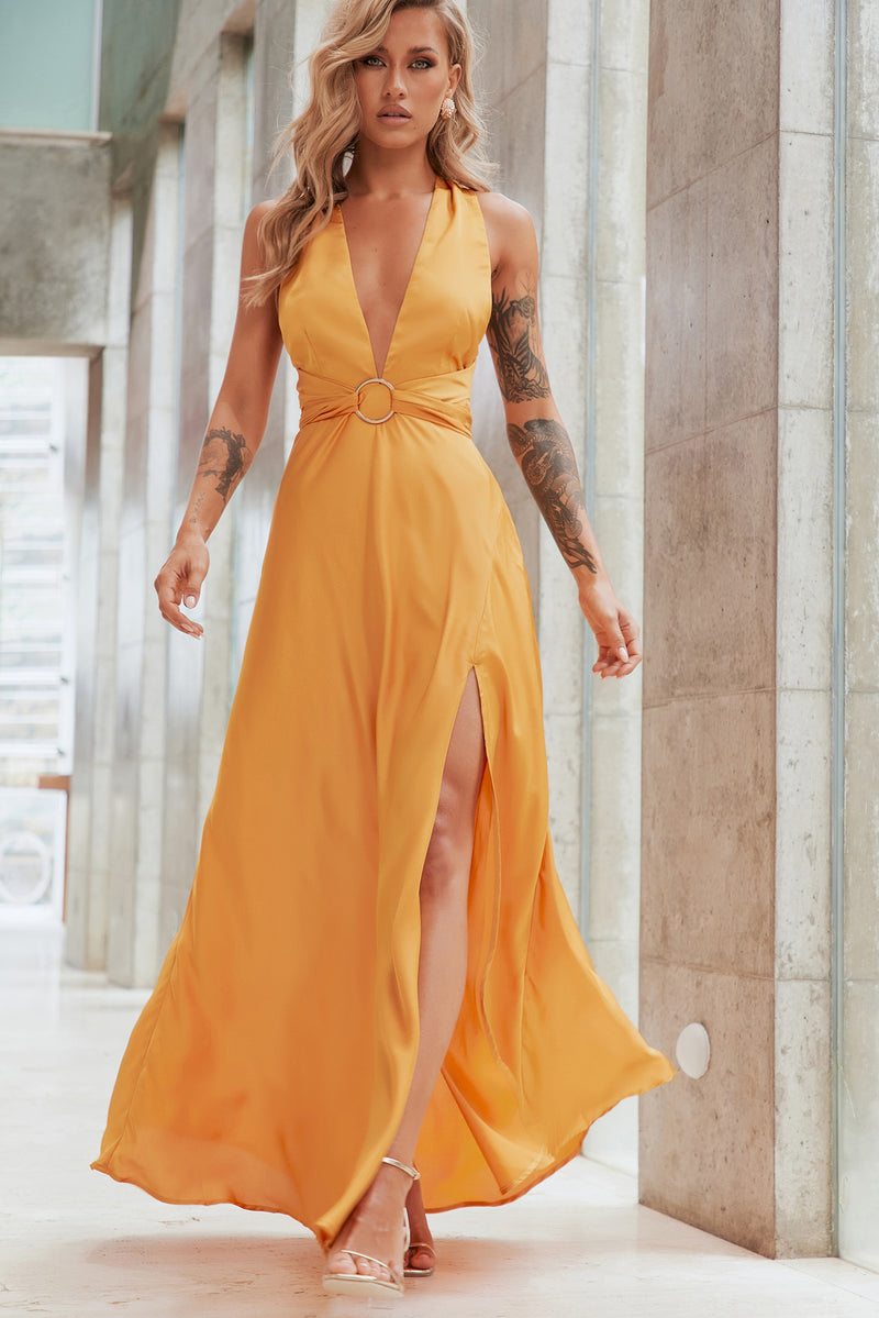 Sunset best sale orange dress