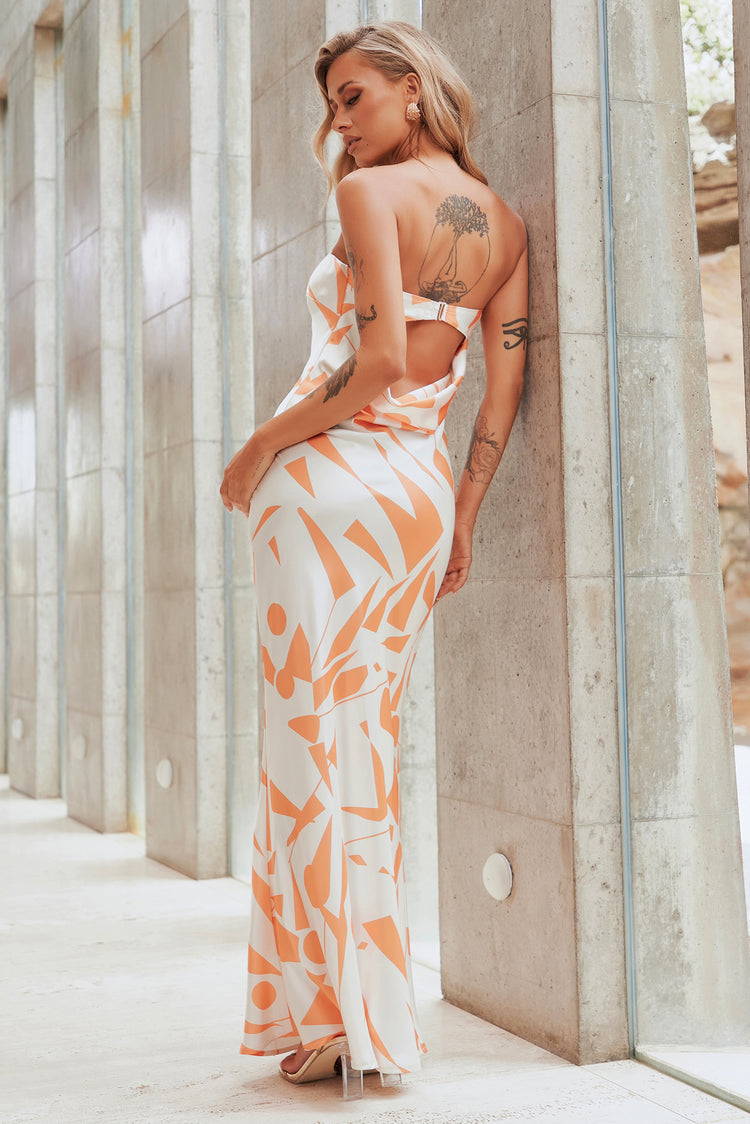 Dawn Maxi Dress - Orange | Sage and Paige AUS.